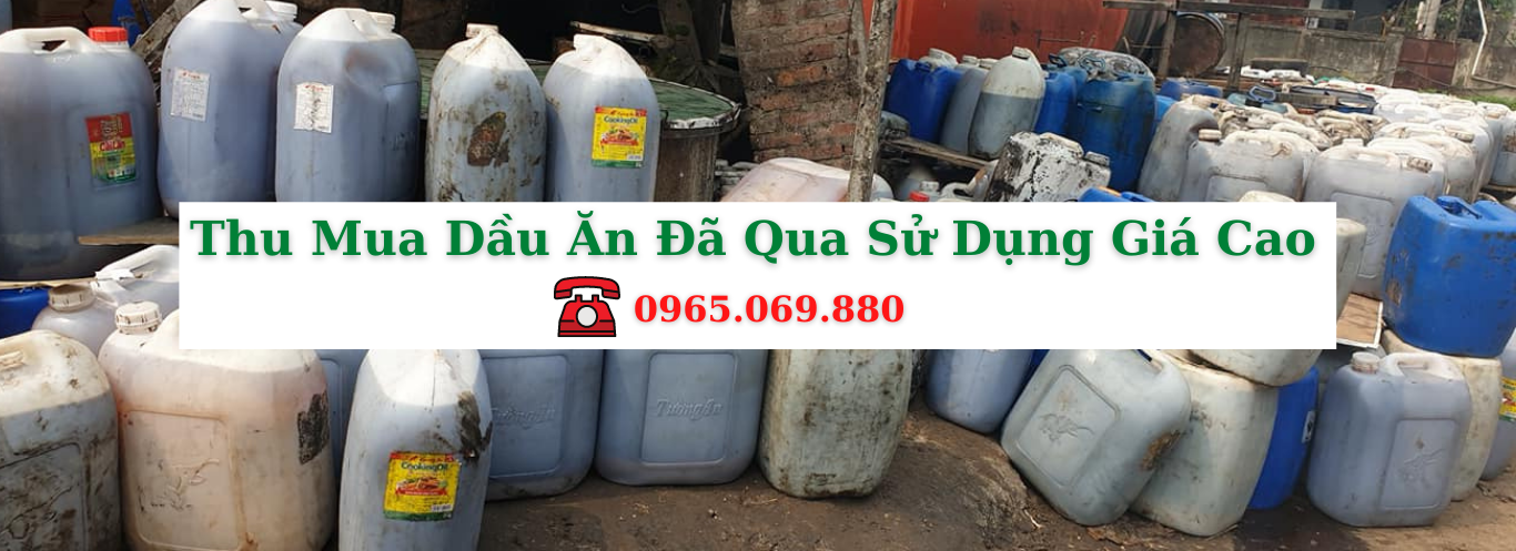 mua dầu ăn qua sử dụng